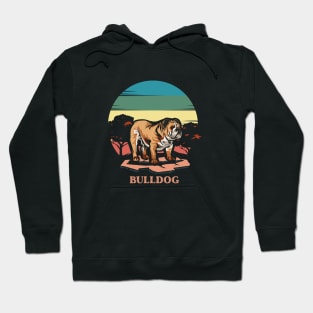 Bulldogs | Retro design for Dog Lovers Hoodie